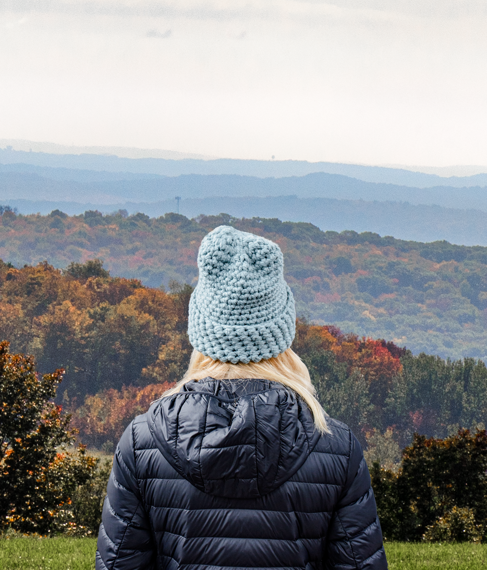 blue hat